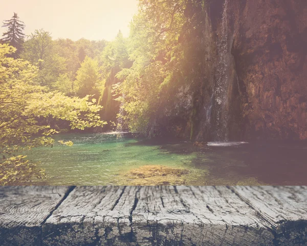 Cascata nel Parco Nazionale di Plitvice — Foto Stock
