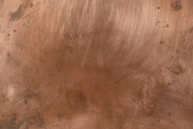 Oksitlenmiş bakır levha. Doğal ışık. Boşluğu kopyala.