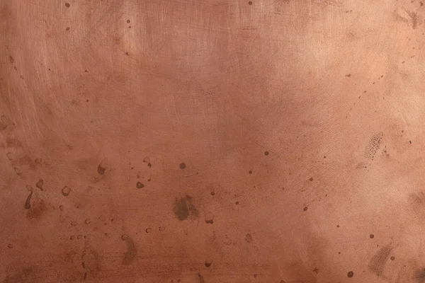 Oksitlenme noktaları olan bakır yüzey. Yansıma.