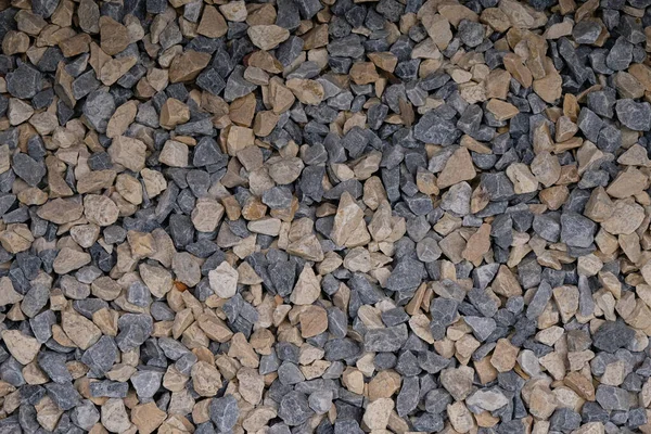 Pequeñas Piedras Grises Beige Para Diseño Una Mezcla Piedras —  Fotos de Stock