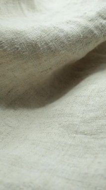 Ev yapımı el yapımı kenevir kumaşı. Son derece dayanıklı, çevre dostu ve kırsal görünümlü sürdürülebilir kumaş..