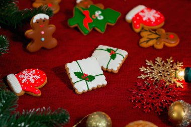 Noel kurabiyesi. Düz Yat.