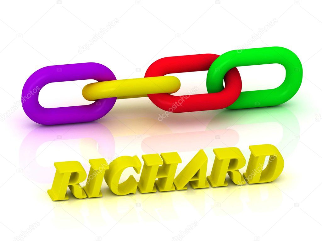 RICHARD- Name and Family of bright yellow letters 