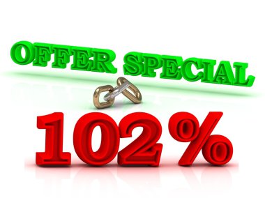 102 Persent teklif özel iş simge yeşil anahtar kelimeler 