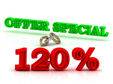 120 Persent teklif özel iş simge yeşil anahtar kelimeler 