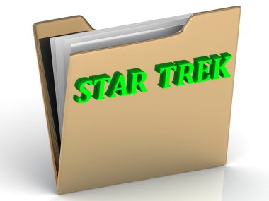 Star Trek - parlak harfler altın bir klasör