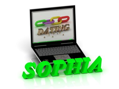 Defter yakınındaki Sophia - Name ve aile parlak harfler