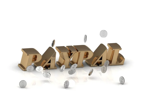 PayPal - yazıt üzerinde beyaz altın harfler 