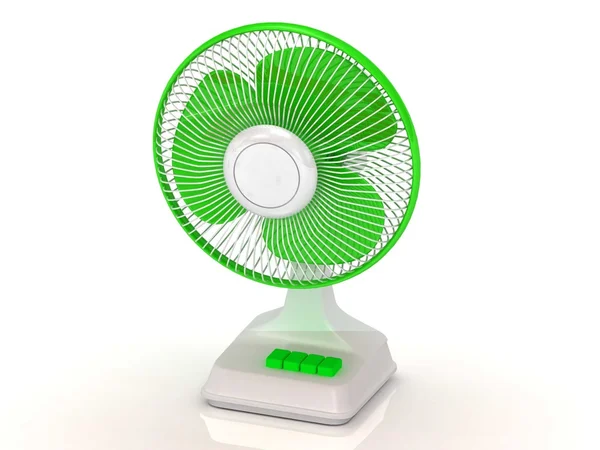 Hélice - Hélice de ventilador verde — Fotografia de Stock