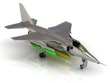 Askeri jet uçak airshow sırasında bomba ile