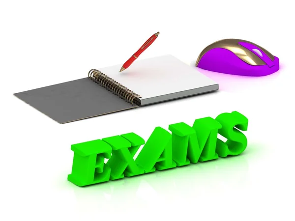 Examens heldere volume brief en beurt met rood — Stockfoto