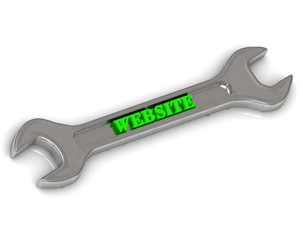 Stronie internetowej jasny wielkość list na srebrny kluczowy instrument — Zdjęcie stockowe