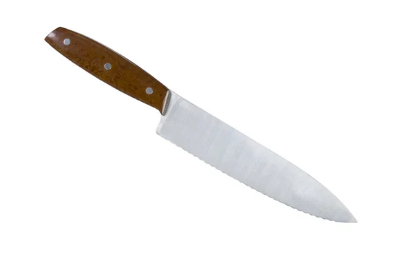 Cuchillo de cocina aislado sobre fondo blanco. — Foto de Stock