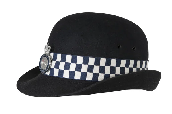 Hat of British police officer — Stock Photo, Image