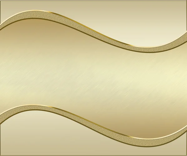 Золотий абстрактний фон металеві хвилі — стокове фото