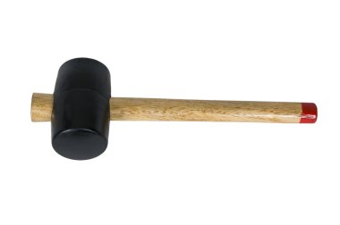 Çekiç beyaz arkaplanda izole edildi