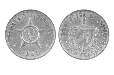 Old Cuban coin.