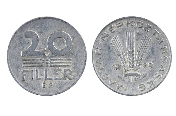 Gamla ungerska mynt — Stockfoto
