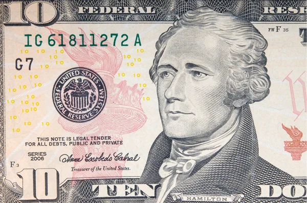 미국 은행권의 조각 — 스톡 사진
