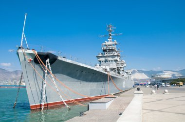 Novorossiysk, Rusya - 17 Eylül 2015: Kruvazör 