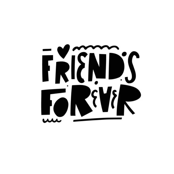 Best Friends Forever Hand Lettering Stock Vector (Royalty Free) 1412376785