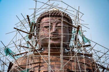 Tayland 'ın Lampang ilindeki Daibutsu Buda heykeli 28 Mart 2021' de yapım aşamasındaydı..