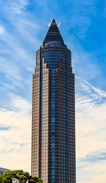 O MesseTurm em Frankfurt am Main — Fotografia de Stock