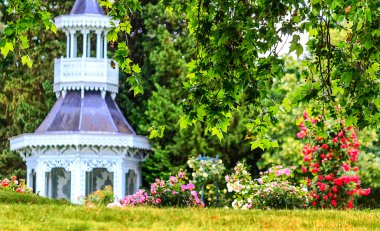 Bois de Boulogne Paris-The Chateau-de-Bagatelle-Pagoda-by-Roseraie