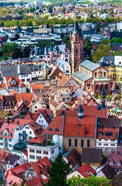 바인 하 임, 독일의 아름 다운 오래 된 도시 스톡 이미지