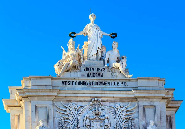 El Arco Triunfal en Lisboa, Portugal — Foto de Stock