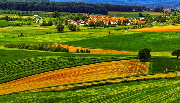 Zomer landschap in de buurt van Hanau, Duitsland — Stockfoto