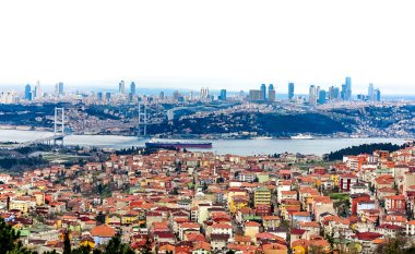 İstanbul 'un panoramik manzarası  