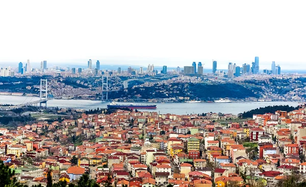 İstanbul 'un panoramik manzarası — Stok fotoğraf