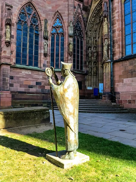 Cathedral of St Peter eller maskar katedralen i Worms, Tyskland — Stockfoto