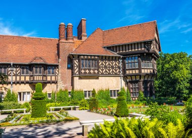 Berlin potsdam, Avrupa'nın tarihi merkezi. yarı ahşap mimarinin Saray cecilienhof, Almanya