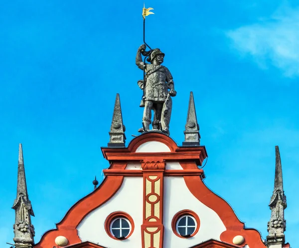 Town Hall with Renaissance Gable Monument in Coburg, Bavaria — Stock Photo, Image