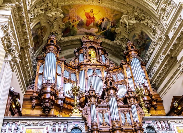 Catedral de Berlín Órgano interior, Alemania — Foto de Stock