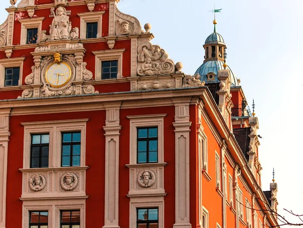 Quaint Renaissance Town Hall on the Market square em Gotha, Alemanha — Fotografia de Stock