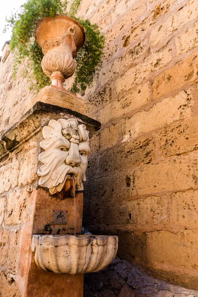 Fontänen på royal palace i Mallorca, Spanien — Stockfoto