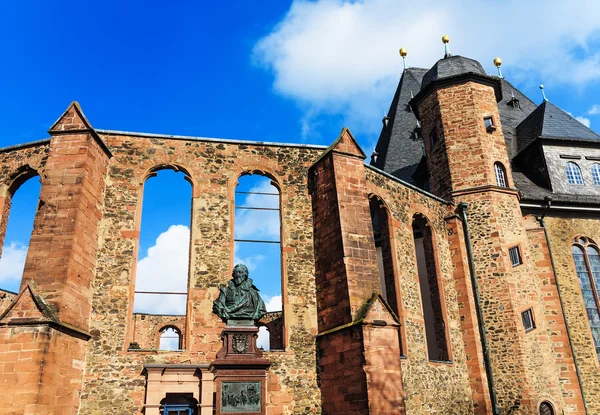 Protiválečný památník Valonský holandský kostel v Hanau, poblíž Frankfurtu — Stock fotografie