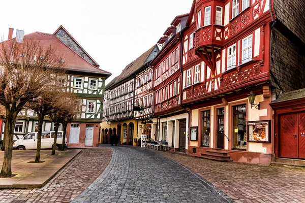 Petite ville médiévale à colombages Miltenberg, Allemagne — Photo