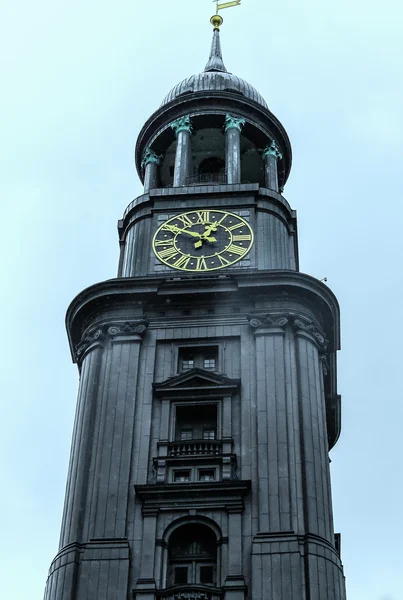 St. Michaelis barokowy kościół w Hamburg, Niemcy — Zdjęcie stockowe