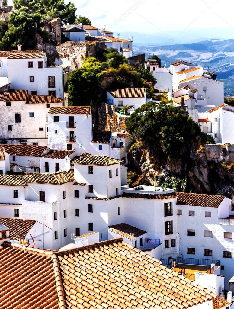Casares, white village in Andalusian Mountains, Spain