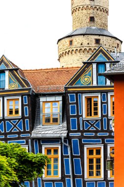 Idstein - Taunus Mountains, Almanya için pitoresk ahşap aşınmış eski şehir