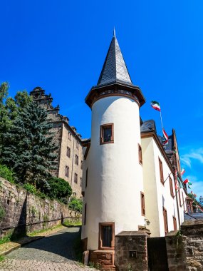 Marburg, Almanya kalede aşağıda pitoresk mimarisi