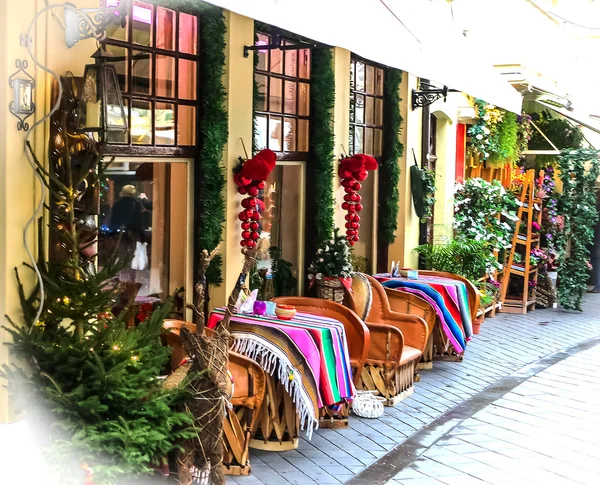 Christmas staden Valkenburg, Nederländerna — Stockfoto