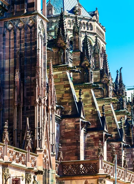 Famosa Catedral de Estrasburgo, Francia — Foto de Stock