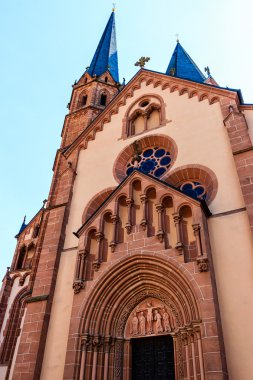 St. Mary church in Gelnhausen, founded by Emperor Frederick Barbarossa in 1170, Germany clipart