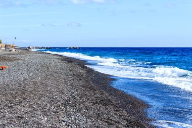 Kamari beach Santorini, Yunan İzlanda