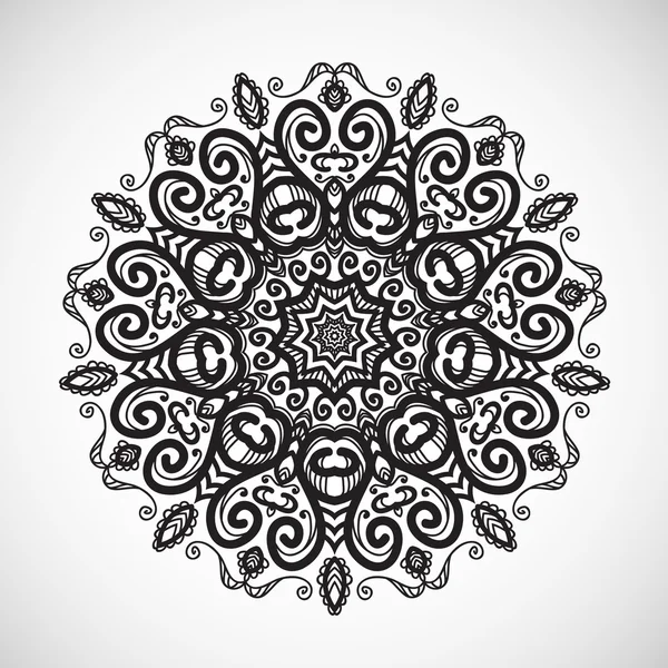 Mooie etnische floral ornament. — Stockvector